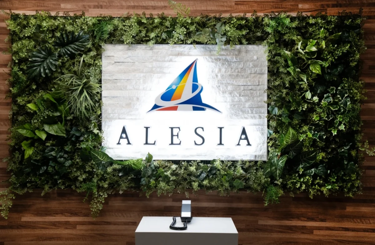 株式会社アレシアのオフィス受付(東京・新宿エルタワー24階)