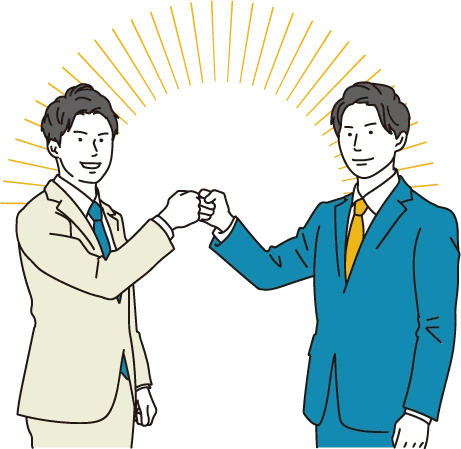 ファクタリング会社とファクットが提携するイメージ